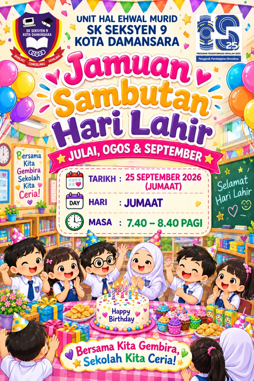 Jamuan Sambutan Hari Jadi Julai, Ogos & September 🎂